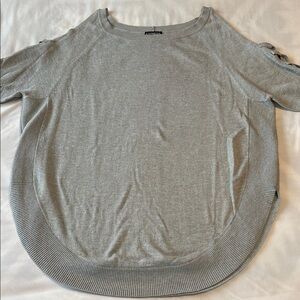 Express Light Gray Knit Top Size XS